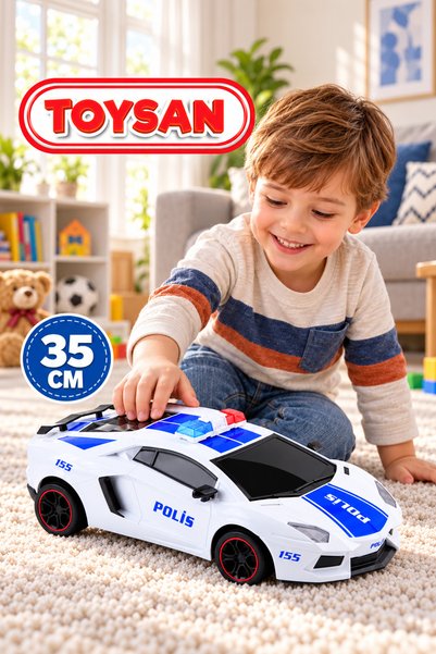 Toysan 1/12 Rubbed Sports Police Car Lam 35 cm 1 Piece