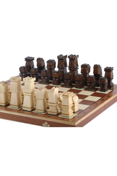 Sunrise Chess & Games Set de șah decorativ Orawa - tavă de inserare, încrusta...