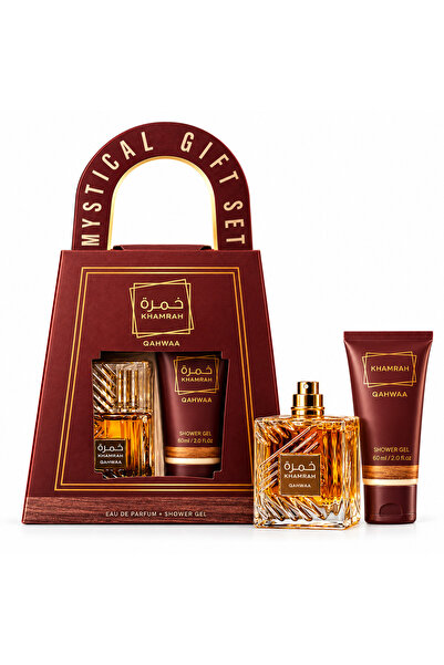 KHAMRAH Σετ Δώρου Αρώματος Qahwaa – Eau de Parfum 30 ml + Αφρόλουτρο 60 ml, Μ...