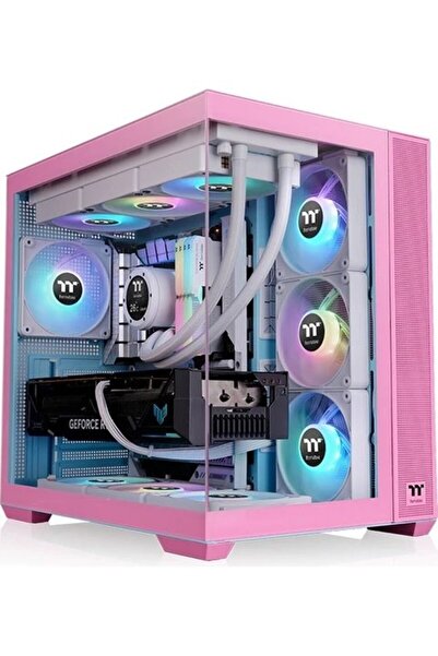 THERMALTAKE View 380 Bubble Pink Tempered Glass ARGB USB 3.2 ATX Mid Tower Kasa