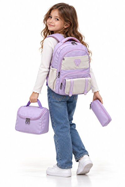 Bevitton Backpack First School Bag Set of 3 Girls' Primary School Bag Luxury ...