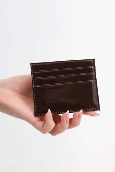 Addax Patent Leather Mini Card Holder Czdn128-F9