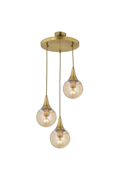 Apliqa Lustra HubRom, DAMLA 3062-1750-03 35x70 cm 3xE27-60W Antiq