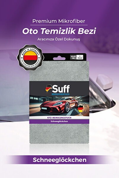 Suff Schneeglöckchen Mikrofiber Oto Temizlik Bezi 40x40 cm Gri
