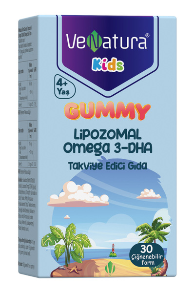 VeNatura Gummy Kids Lipozomal Omega 3 DHA 30 Çiğneme Tableti