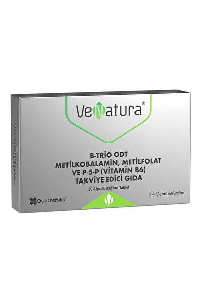 VeNatura B-trio Odt Metilkobalamin, Metilfolat Ve P-5-p (vitamin B6) Takviye ...