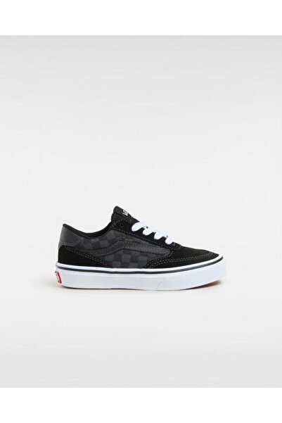 Vans Brooklyn Ls Kids Black Sneaker Shoes Vn000D82Kou1