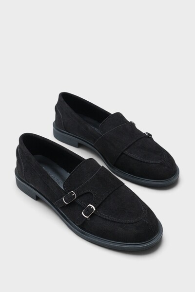 Capone Outfitters Stephine Çift Tokalı Kadın Loafer Ayakkabı