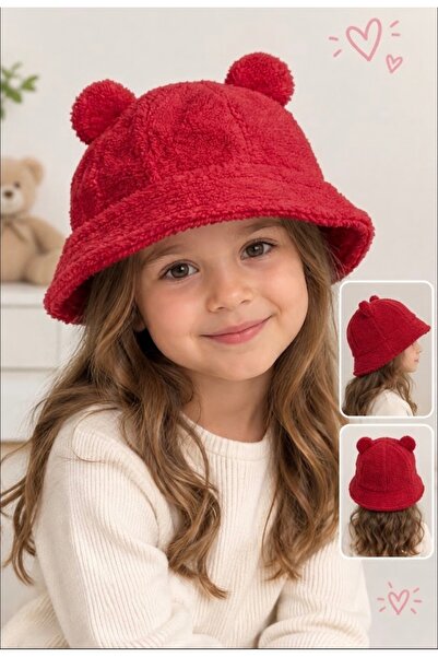 Kitti Hat Trilby Plush Red
