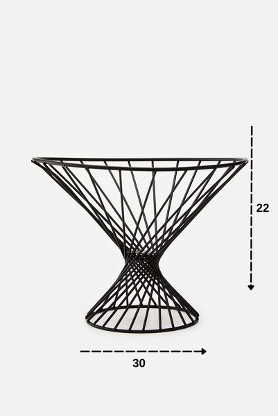AKSWSUAR Metal black basket