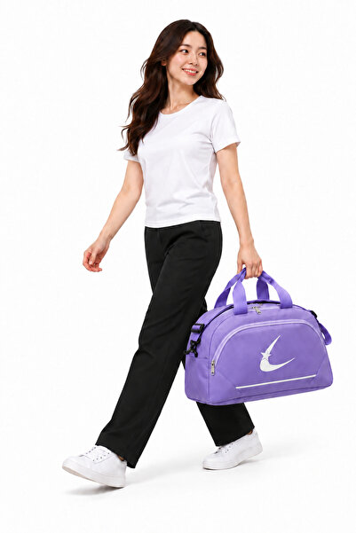 Bevitton Two-Compartment Long Strap Large Lilac Travel Fitness and Sports Bag...