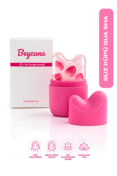 BEYZANA Buz Küpü Gua Sha Yüz, Göz ve Boyun Masajı Cilt Bakımı, Göz Torbaların...