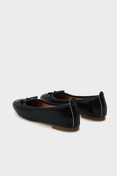 Capone Outfitters Hana Trend Fiyonklu Siyah Kadın Babet