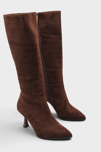 Capone Outfitters Tracy Pointed Toe Side Zipper Stylish Women's Boots