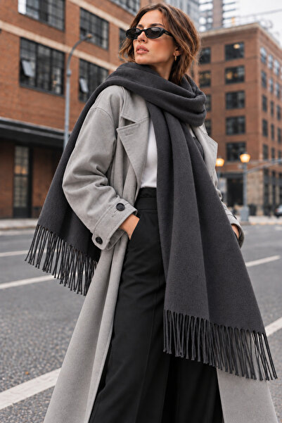 nisaNCa Soft Feel Women's Scarf – Soft Textured Wide Oversized Tassel Shoulde...