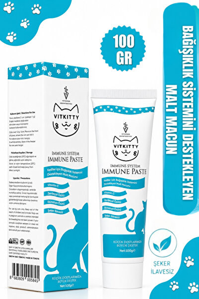 Kediler İçin Bağışıklık Sistemini Destekleyen Kedi Maltı Kedi Vitamini (100 Gr.)