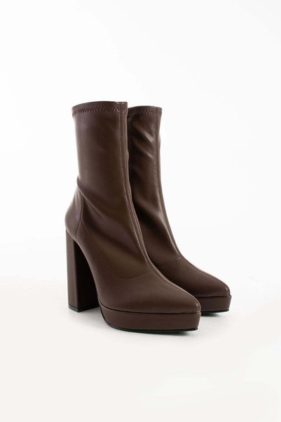 FOLLİNİ Women's Stretch Boots Brown