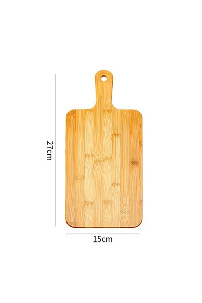 Choice S-27x15x1.4cm Bamboo Cutting Board with Handle Large Wooden Serving Bo...