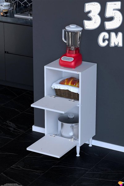 Eliusta Gaye Çok Amaçlı 2 Kapaklı Dolap 35x87x32 cm Banyo Mutfak Çocuk Odası ...
