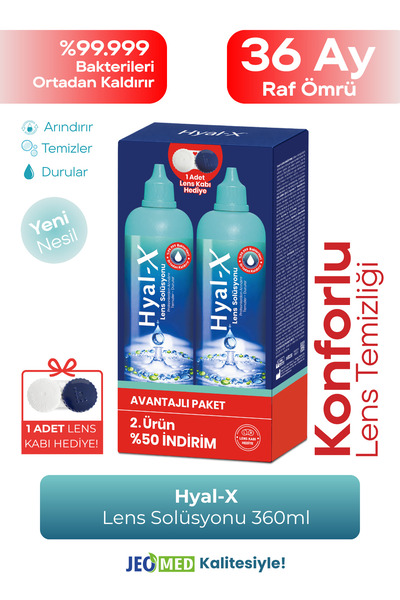 Hyal-X Lens Solüsyonu 360 ml x2 Sadece Lenslere Özel Avantaj Paket