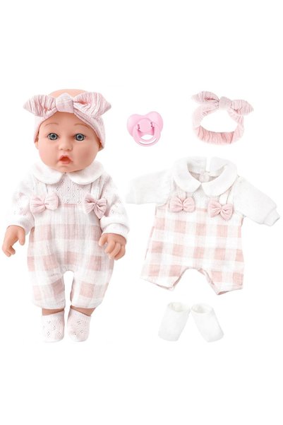 Choice 12inch doll 12inch 30cm Reborn Baby Dolls with Pink Clothes Pacifier R...