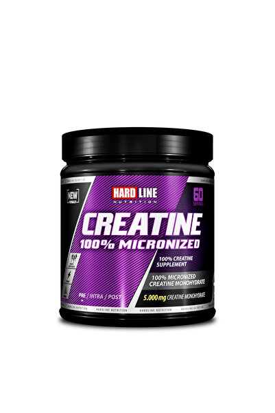 Hardline Kreatine (CREATİNE) % 100 Mikronize 300 gr 60 Servis