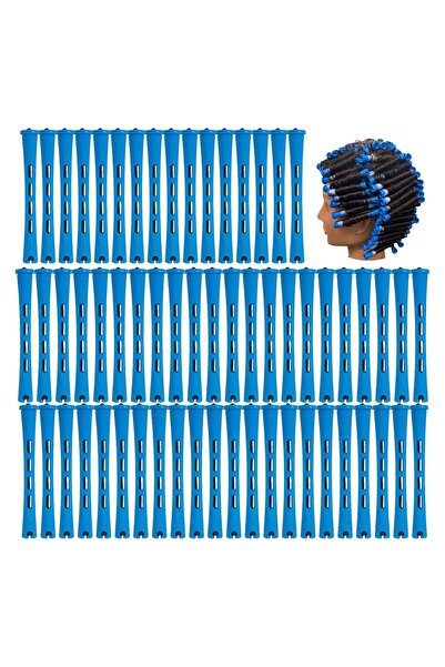 Choice 0.9CM Blue Perm Rods 60 pcs Small Size Hair Rollers for Natural Hair L...