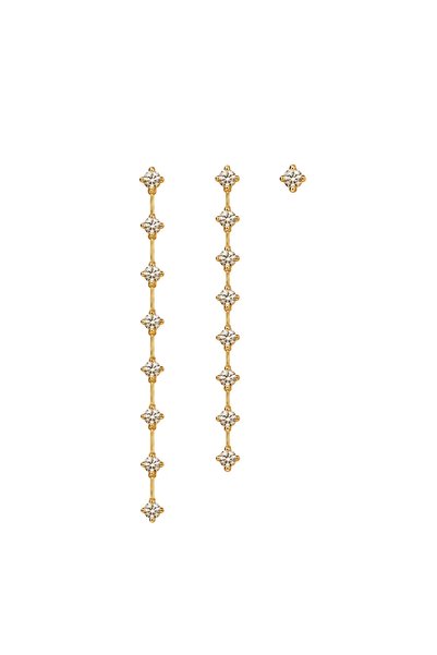 Charmist 3-Piece Zircon Dangle Earrings