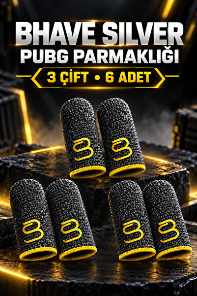 Bhave Pubg Parmaklık 3 Çift-pubg Parmak Eldiveni- Silver Terletmez Oyuncu Par...