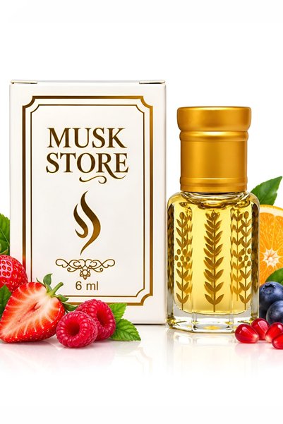 MUSK STORE MEYVE KOKUSU Parfümü esans alkol içermeyen 6ml neşeli ve dinamik b...