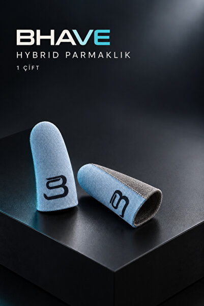 Hybrid Parmaklık-Kutusuz-1 Çift-turkuaz-pubg Parmak Eldiveni-Ter Geçirmez Oyuncu Parmaklığı