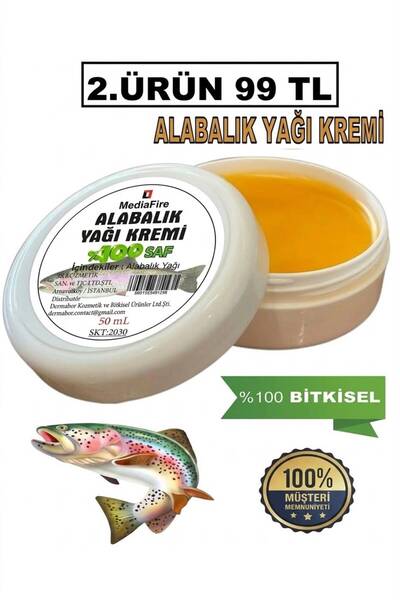 MediaFire Alabalık Yağı Kremi Balık Yağı Kremi Saf Katkısız 50 ml