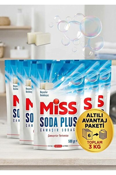 Miss Soda Plus Optik Etkili Beyaz Sabunlu Renkli ve Beyazlar İçin El ve Matik...