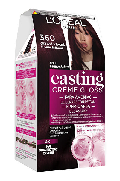 L'Oreal Paris Paris Casting Creme Gloss, 360 Black Cherry, 180ml