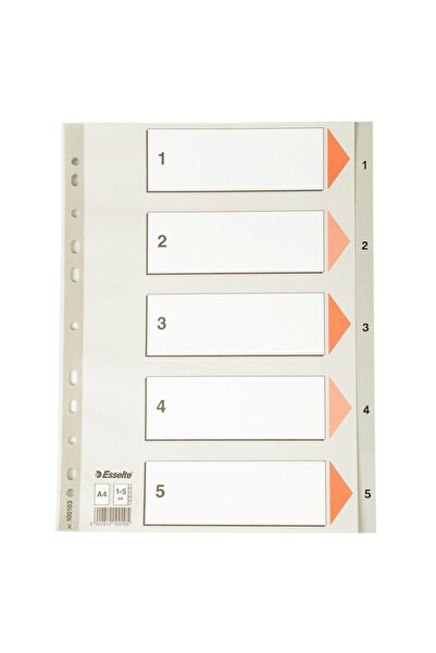 Esselte Separatoare index din plastic 1-5