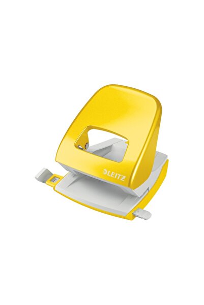 Leitz 30-Sheet Hole Punch Model 5008 Metallic Yellow WOW