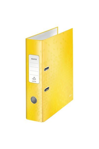 Leitz Agrafă plasticizată 8cm 180 de grade galbenă WOW