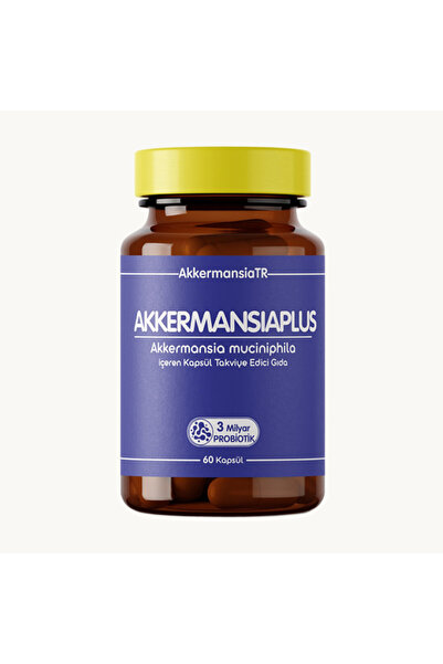 Akkermansiam-PLUS Akkermansia Muciniphila İçeren Takviye Edici Gıda 60 Kapsül