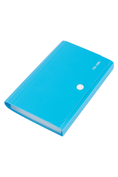 Deli Plastic Folder A6 12 Neon Dividers