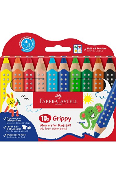 Faber Castell XXL COLORED PENCILS 10 COLORS GRIPPY FABER-CASTELL