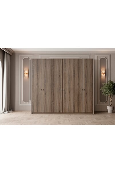 Vivense MADERA AHŞAP KAPAKLI GARDIROP, 6 KAPAKLI