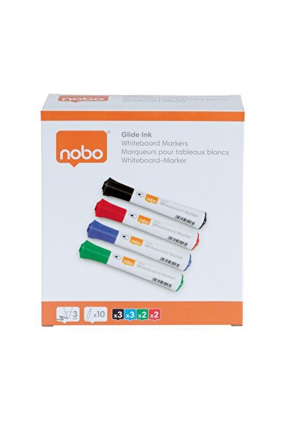 Nobo Marker pentru tablă albă 3mm 10 bucăți/SET