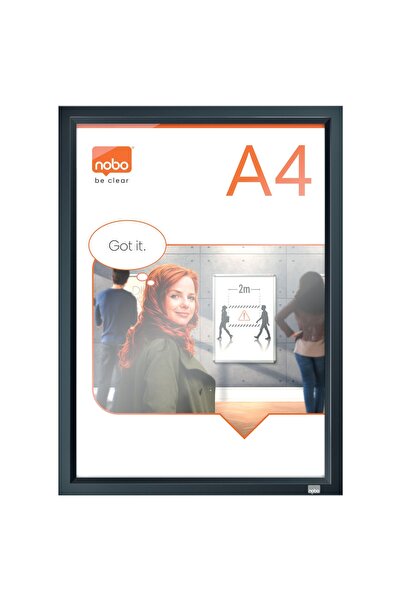 Nobo Ramă Click din Aluminiu A4 Grafit Impression Pro