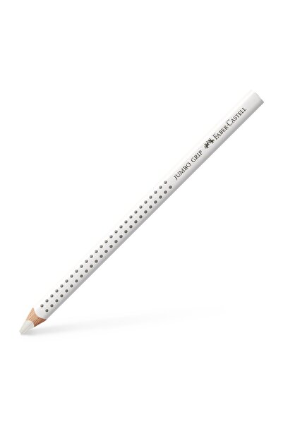 Faber Castell Creion colorat alb cu prindere jumbo FABER-CASTELL