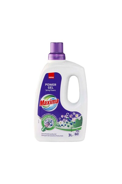 Sano Detergent de rufe concentrat Maxima Spring Flowers, 60 spălări, 3 l