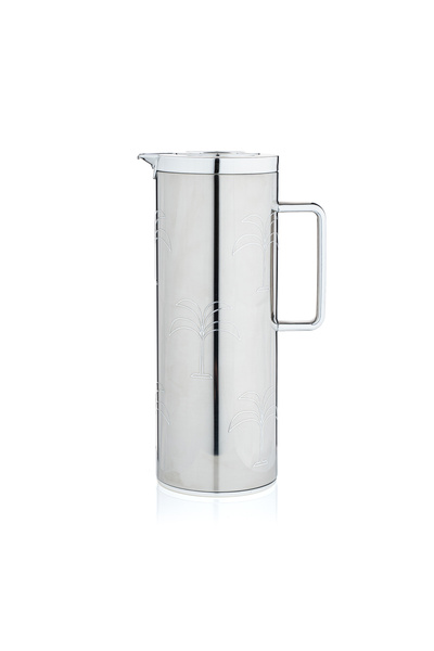 Blends Silver Tea and Coffee Flask with Palm Tree Pattern from Aseeb