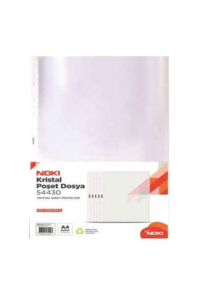 Noki A4 Crystal Clear Sheet Protectors 60 Micron 100/Set