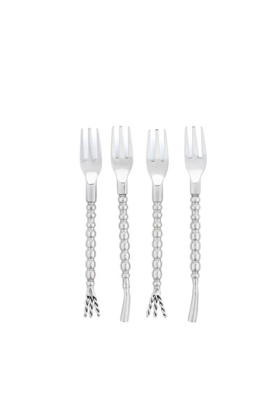 Blends Stainless Steel Forks set of 4 with Round Handle from Aseeb