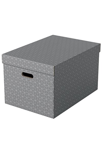 Esselte Cutie de depozitare cu capac 51 x 35 x 30 CM gri reciclată FSC set de 3