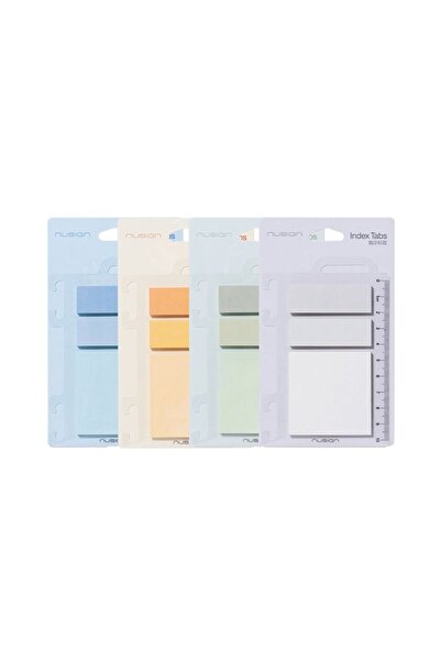 Deli Set de notițe adezive 52*52MM 30 coli + 2 indexuri 17*52MM pastel NUSSIGN